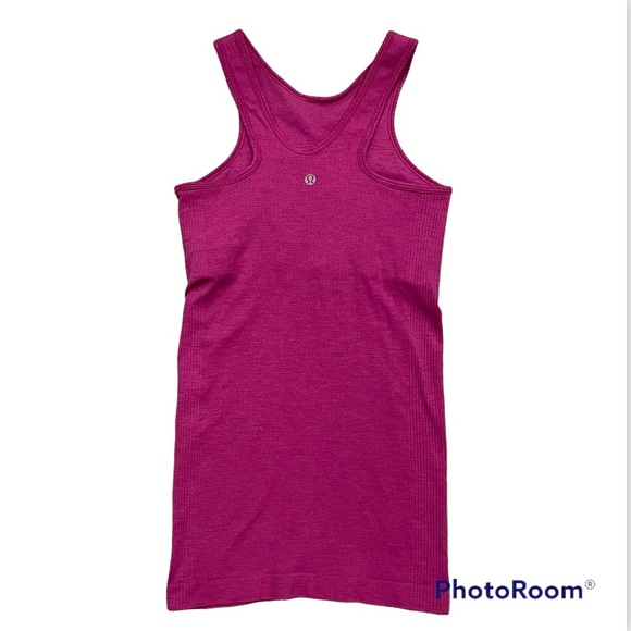 Lululemon Athletica Seamlessly Covered Ribbed Athletic Tank Top Pink Size 4 yoga - Picture 1 of 9